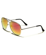 New Unisex Classic Trendy Airforce Gold Aviator Fashion Sunglasses - $148.58 MXN