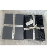 Italian Woollen Treasures Men&#39;s Pure WOOL BLACK GRAY PLAID Scarf 11&quot;X 70... - $669.94 MXN