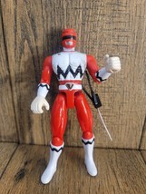 Power Rangers Lost Galaxy Red Ranger Figure Bandai 1998 With Sword see pic paint - £11.17 GBP