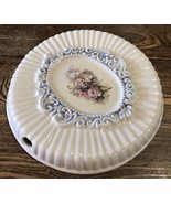 Vintage Ceramic Floral Dome Covers – Garden Decor or Studio Art Mystery ... - $24.75