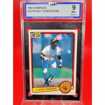 1983 Donruss Rickey Henderson #35 ISA 9 Mint Baseball Card. - $92.15