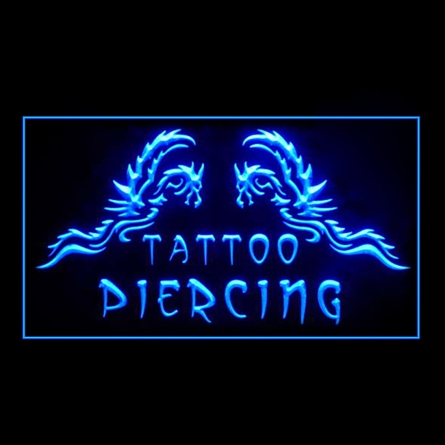 100100B Tattoo Dolphin Famous Design Tiger Thorns Rock Angel Wing LED Li... - $21.99