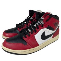 Nike Air Jordan 1 Mid Chicago Black Toe  Black Red White Men&#39;s Size 11 - £54.57 GBP