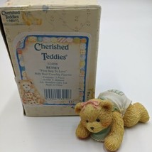 Cherished Teddies Betsey &quot;First Step to Love&quot; 624896 Baby Figurine w/ Box 1993  - £7.78 GBP