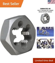 Versatile 37/64&quot;-28 Hex Die - Lightweight Carbon Steel for DIY Projects - $58.00