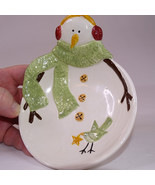 Set Of 2 Sonoma Snowman Candy Trinket Dish Or Spoon Rest Life Style Chri... - $9.74