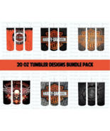 Harley Davidson 6 Skinny Straight Tumbler Designs Bundle - €2,13 EUR+