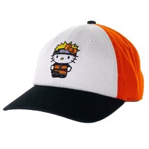 Naruto x Sanrio Hello Kitty as Naruto Baseball Hat - Bioworld - £11.68 GBP