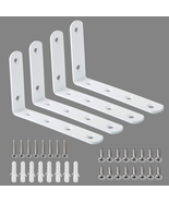 Heavy Duty White Floating Shelf Brackets, 5x3 Inch (Pack of 4) - €12,46 EUR