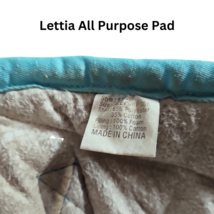 Lettia All Purpose Turquoise English Saddle Pad Monkeys!  USED image 5