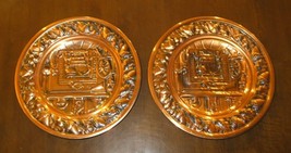 Vintage Coppercraft Guild Copper Wall Decor - Two hanging plates- fireplace - £11.17 GBP