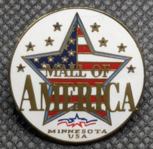 Mall of America - Minnesota USA - Star / Flag Enamel Lapel Pin - £8.52 GBP