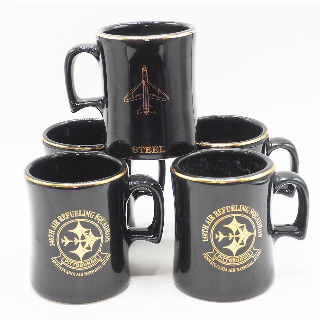 Primary image for Set of 5 146th Air Refueling Squadron Mugs Pittsburgh Air National Guard