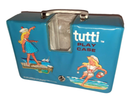 Vintage Mattel Barbie Sister Tutti Doll Blue Fashion Clothes Shoes Play Case - £31.65 GBP