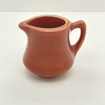 Vintage Hall Ceramic Miniature Pinkish brown Creamer 2 inch - £5.44 GBP