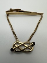 Antique Hickok Red Stone Gold Tie Clip BB15 - $23.76