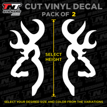 Browning Deer Buck Logo Vinyl Decal Sticker – Pack of 2 – Select Size &amp; ... - $3.00+