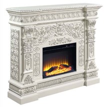 Vanaheim 62&quot; Fireplace, Antique White Finish - $2,274.00