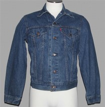 VTG Levi&#39;s Medium Blue Thick Denim Trucker 4-Pocket Jacket Men&#39;s 40 - $46.99