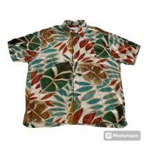 Jams World Shirt Mens Large Beige Desert Palm 50 Years Hawaiian Camp Shirt - £58.57 GBP