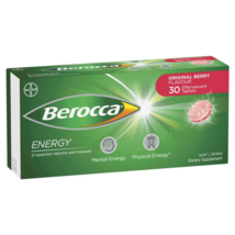 Berocca Energy Vitamin B & C Original Berry Flavour Effervescent Tablets 30 Pack - $88.69