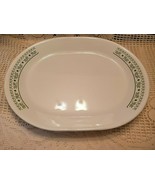 CORELLE 12&quot; PLATTER WITH A LIGHT GREEN LEAFY DESIGN - $17.60