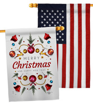 Ornament Arrangement House Flags Pack Christmas 28 X40 Double-Sided Banner - £42.19 GBP