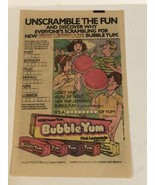 1983 Bubble Yum Bubble Gum Print Ad Advertisement pa21 - £7.85 GBP