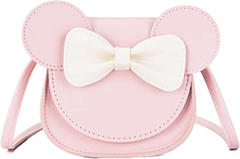 Little Girls Toddlers Mini Crossbody Shoulder Bag Coin Purse with Cute Mouse Ear - £16.92 GBP