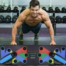 1 Push Up Rack Board 9 Body Building Fitness Exercise Men Women Tools Set Tool - £30.28 GBP