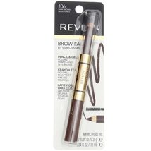 Revlon Brow Fantasy Pencil &amp; Gel, Dark Brown [106], 1 ea (Pack of 3) - £31.80 GBP