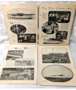 1920&#39;S MOTOR BOATING CRUISER BOAT BOOK PAGES YACHT NAUTICAL ANTIQUE MIXE... - $31.51 CAD