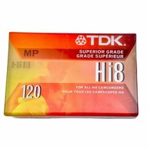 TDK Hi8 120Min Superior Grade Camcorder Video Cassette Tapes NEW SEALED - £7.78 GBP