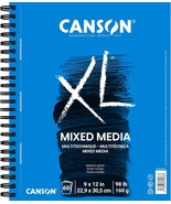 Canson XL Series Mixed Media Pad Side Wire 9x12 inches 60 Sheets Heavywe... - $607.30 MXN