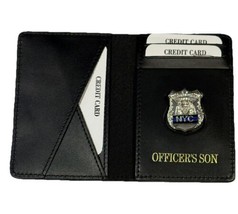 New York City Police Officer Son NYC Blue Line Wallet    With Mini PIN  ... - $31.68