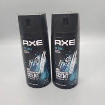 2 AXE Ice Chill Mint Lemon Scent 48 hours Deodorant Body Spray 4 Ounce - £12.16 GBP