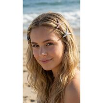 4 Piece Starfish Hair Clips Rhinestone - $3.46