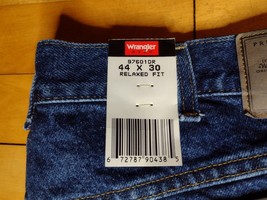 Wrangler Original Relaxed Fit Jeans Mens 44 x 30 Blue 100% Cotton Denim ... - £19.74 GBP