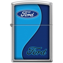 Zippo Lighter - Ford Oval and Ford Brand Brushed Chrome - 856417 - $30.94