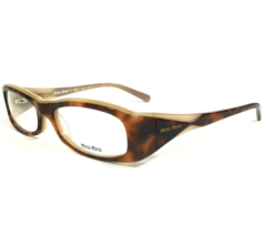 Miu Miu Eyeglasses Frames VMU10F 7N7-1O1 Brown Tortoise Beige 52-16-130 - £111.93 GBP