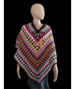 Multi Colored handmade Poncho - $41.03 CAD