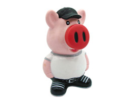 Piggy Bank Pink Shatterproof Unbreakable Hard Plastic Coin Money Bills Kids 7x4&quot; - £12.80 GBP