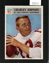 1966 Philadelphia #163 Charley Johnson Ex Cardinals *X59922 - £2.15 GBP