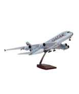 1:160 Qatar Airbus A380 Plane Diecast Model Airplane with LED NEW - £156.31 GBP