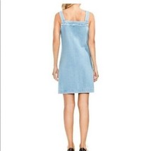 Vince Camuto Womens Frayed Edge Denim Dress Size Medium Color Blue - £63.51 GBP