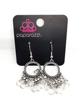 Paparazzi Paradise Palace White Teardrop Fashion Earrings - £5.34 GBP