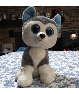 TY Beanie Boos 17&quot; SLUSH the Husky Dog XL Plush Toy Stuffed Animal Siberian - £15.62 GBP