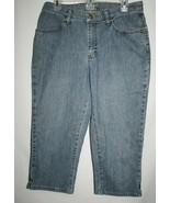 Lee Misses 12 M Blue Jean Capri Pants Short Cotton Denim Stretch Medium ... - £9.17 GBP