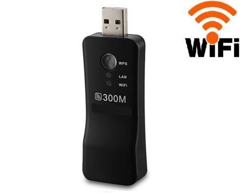 universal wifi range extender 300mbps wireless tv wifi adapter - $8.90