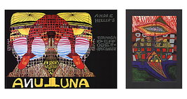 Bundle- 2 Assorted Friedensreich Hundertwasser Rare Serigraphs - £154.31 GBP